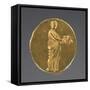 Ancient Greek Gold Ring Engraved with a Muse Holding a Theatrical Mask-null-Framed Stretched Canvas