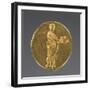 Ancient Greek Gold Ring Engraved with a Muse Holding a Theatrical Mask-null-Framed Photographic Print