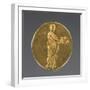 Ancient Greek Gold Ring Engraved with a Muse Holding a Theatrical Mask-null-Framed Photographic Print