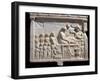 Ancient Greek Marble Relief Depicting a Banquet-null-Framed Photographic Print