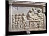 Ancient Greek Marble Relief Depicting a Banquet-null-Mounted Photographic Print