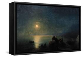 Ancient Greek Poets by the Water's Edge in the Moonlight, 1886-Ivan Konstantinovich Aivazovsky-Framed Stretched Canvas