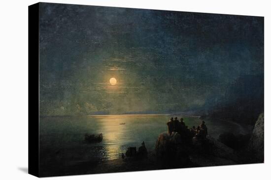 Ancient Greek Poets by the Water's Edge in the Moonlight, 1886-Ivan Konstantinovich Aivazovsky-Stretched Canvas