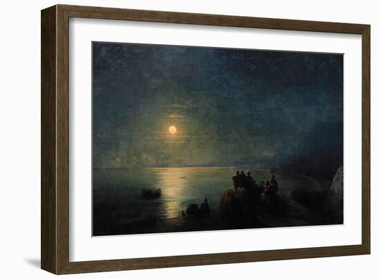 Ancient Greek Poets by the Water's Edge in the Moonlight, 1886-Ivan Konstantinovich Aivazovsky-Framed Giclee Print