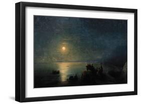 Ancient Greek Poets by the Water's Edge in the Moonlight, 1886-Ivan Konstantinovich Aivazovsky-Framed Giclee Print