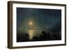 Ancient Greek Poets by the Water's Edge in the Moonlight, 1886-Ivan Konstantinovich Aivazovsky-Framed Premium Giclee Print