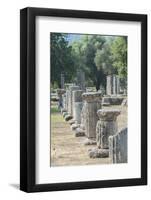 Ancient Greek ruins, gymnasium, Olympia, Greece-Jim Engelbrecht-Framed Photographic Print