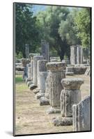 Ancient Greek ruins, gymnasium, Olympia, Greece-Jim Engelbrecht-Mounted Photographic Print