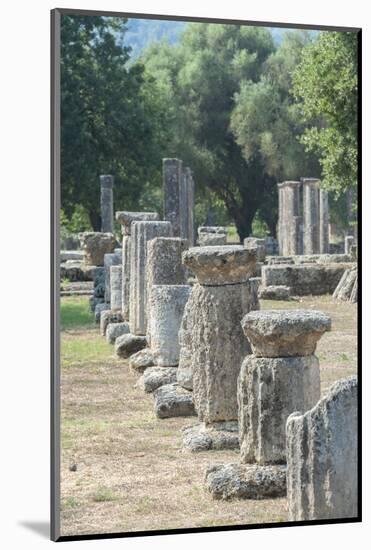 Ancient Greek ruins, gymnasium, Olympia, Greece-Jim Engelbrecht-Mounted Photographic Print