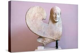 Ancient Greek Sphinx Sculpture-Chris Hellier-Stretched Canvas