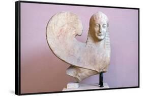 Ancient Greek Sphinx Sculpture-Chris Hellier-Framed Stretched Canvas