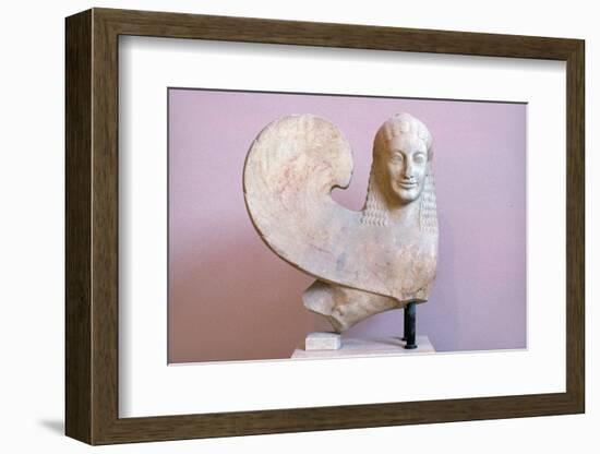 Ancient Greek Sphinx Sculpture-Chris Hellier-Framed Photographic Print