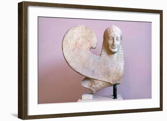 Ancient Greek Sphinx Sculpture-Chris Hellier-Framed Photographic Print