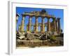 Ancient Greek Temple, Selinunte, Sicily-Michael Newton-Framed Photographic Print