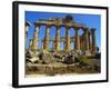 Ancient Greek Temple, Selinunte, Sicily-Michael Newton-Framed Photographic Print