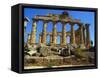 Ancient Greek Temple, Selinunte, Sicily-Michael Newton-Framed Stretched Canvas