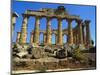 Ancient Greek Temple, Selinunte, Sicily-Michael Newton-Mounted Photographic Print