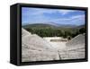 Ancient Greek Theatre, Epidaurus, Unesco World Heritage Site, Peloponnese, Greece, Europe-Oliviero Olivieri-Framed Stretched Canvas