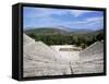 Ancient Greek Theatre, Epidaurus, Unesco World Heritage Site, Peloponnese, Greece, Europe-Oliviero Olivieri-Framed Stretched Canvas