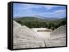 Ancient Greek Theatre, Epidaurus, Unesco World Heritage Site, Peloponnese, Greece, Europe-Oliviero Olivieri-Framed Stretched Canvas