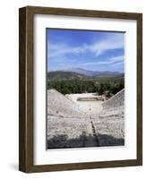 Ancient Greek Theatre, Epidaurus, Unesco World Heritage Site, Peloponnese, Greece, Europe-Oliviero Olivieri-Framed Photographic Print