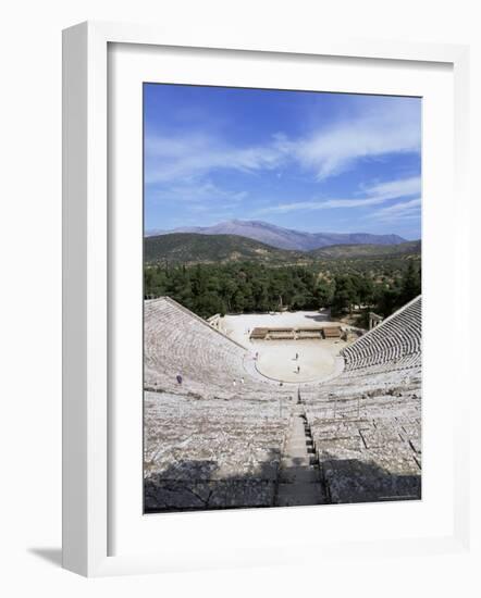 Ancient Greek Theatre, Epidaurus, Unesco World Heritage Site, Peloponnese, Greece, Europe-Oliviero Olivieri-Framed Photographic Print