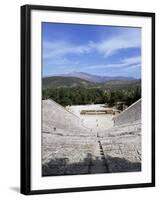 Ancient Greek Theatre, Epidaurus, Unesco World Heritage Site, Peloponnese, Greece, Europe-Oliviero Olivieri-Framed Photographic Print