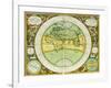 Ancient Hemispheres of the World, Plate 94 from the Celestial Atlas, or the Harmony of the Universe-Andreas Cellarius-Framed Giclee Print