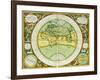 Ancient Hemispheres of the World, Plate 94 from the Celestial Atlas, or the Harmony of the Universe-Andreas Cellarius-Framed Giclee Print