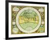 Ancient Hemispheres of the World, Plate 94 from the Celestial Atlas, or the Harmony of the Universe-Andreas Cellarius-Framed Giclee Print