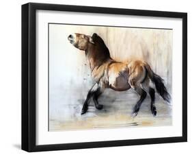 Ancient Horse (Przewalski in winter), 2014-Mark Adlington-Framed Giclee Print