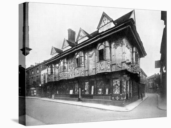 Ancient House, Ipswich, Suffolk, England, 1924-1926-Valentine & Sons-Stretched Canvas