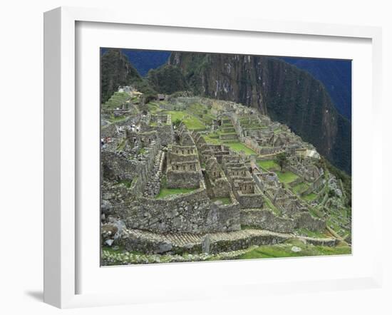 Ancient Incan Ruins of Machu Picchu, Peru-Sybil Sassoon-Framed Photographic Print