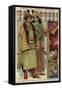 Ancient Indian Costumes-null-Framed Stretched Canvas