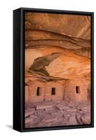 Ancient Indian Granaries, Road Canyon, Cedar Mesa, Utah, United States of America, North America-Gary Cook-Framed Stretched Canvas