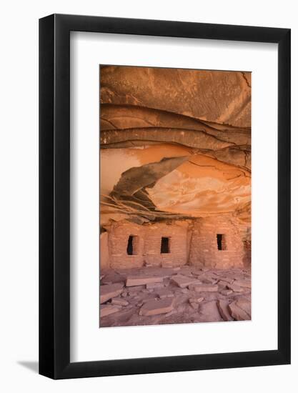 Ancient Indian Granaries, Road Canyon, Cedar Mesa, Utah, United States of America, North America-Gary Cook-Framed Photographic Print