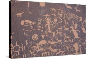 Ancient Indian Rock Art-Gary-Stretched Canvas