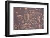 Ancient Indian Rock Art-Gary-Framed Photographic Print