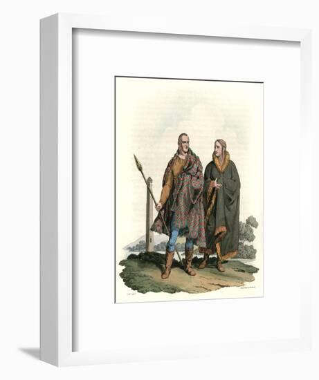 Ancient Irish Costume-Charles Hamilton Smith-Framed Art Print