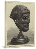 Ancient Iron Mask-Helmet Found in the Danube at Semendria, Servia-null-Stretched Canvas