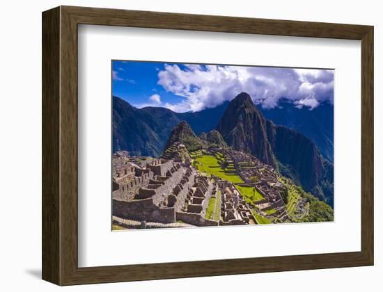 Ancient Machu Pichu Ruins Peru-null-Framed Art Print