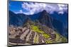 Ancient Machu Pichu Ruins Peru-null-Mounted Art Print