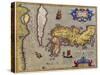 Ancient Map of Japan 1606-Jodocus Hondius-Stretched Canvas