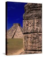 Ancient Mayan City Ruins, Chichen Itza, Mexico-Walter Bibikow-Stretched Canvas