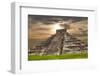 Ancient Mayan Pyramid, Kukulcan Temple at Chichen Itza, Yucatan, Mexico-ruivalesousa-Framed Photographic Print