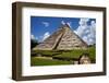 Ancient Mayan Pyramid, Kukulcan Temple at Chichen Itza, Yucatan, Mexico-ruivalesousa-Framed Photographic Print