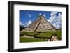 Ancient Mayan Pyramid, Kukulcan Temple at Chichen Itza, Yucatan, Mexico-ruivalesousa-Framed Photographic Print