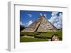 Ancient Mayan Pyramid, Kukulcan Temple at Chichen Itza, Yucatan, Mexico-ruivalesousa-Framed Photographic Print