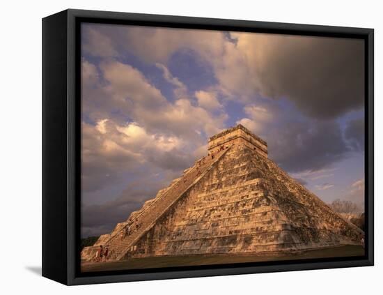 Ancient Mayan Ruins, Chichen Itza, Mexico-Walter Bibikow-Framed Stretched Canvas