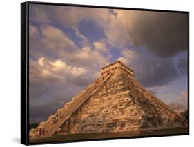 Ancient Mayan Ruins, Chichen Itza, Mexico-Walter Bibikow-Framed Stretched Canvas